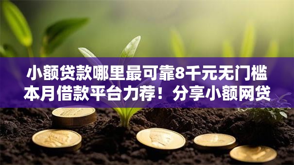 小额贷款哪里最可靠8千元无门槛本月借款平台力荐！分享小额网贷口子8千元无门槛借款