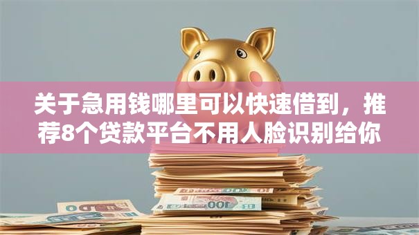 关于急用钱哪里可以快速借到,推荐8个贷款平台不用人脸识别给你 关于急用钱哪里可以快速借到,推荐8个贷款平台不用人脸识别给你