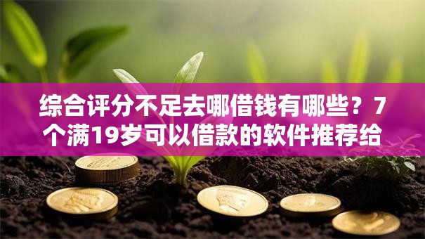 综合评分不足去哪借钱有哪些?7个满19岁可以借款的软件推荐给你 综合评分不足去哪借钱有哪些?7个满19岁可以借款的软件推荐给你