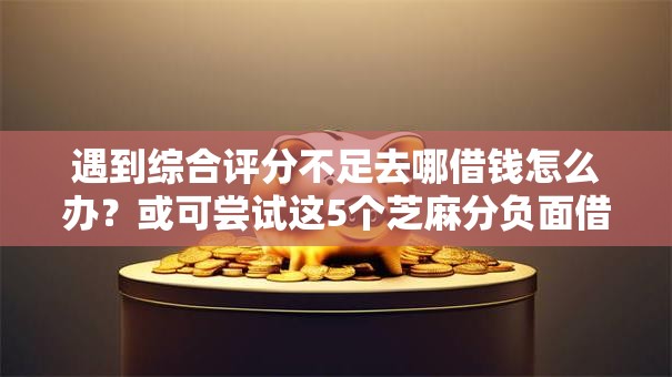 遇到综合评分不足去哪借钱怎么办?或可尝试这5个芝麻分负面借款的平台 遇到综合评分不足去哪借钱怎么办?或可尝试这5个芝麻分负面借款的平台