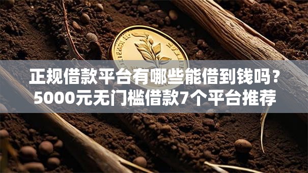 正规借款平台有哪些能借到钱吗?5000元无门槛借款7个平台推荐 正规借款平台有哪些能借到钱吗?5000元无门槛借款7个平台推荐