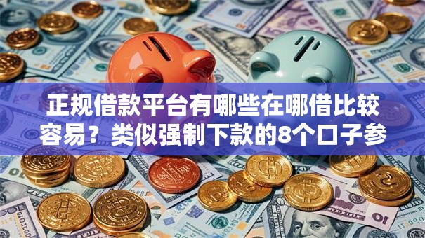 正规借款平台有哪些在哪借比较容易？类似强制下款的8个口子参考