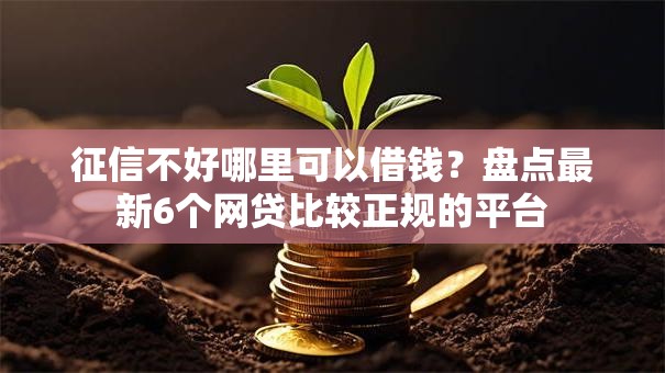 征信不好哪里可以借钱？盘点最新6个网贷比较正规的平台