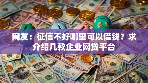 网友：征信不好哪里可以借钱？求介绍几款企业网贷平台