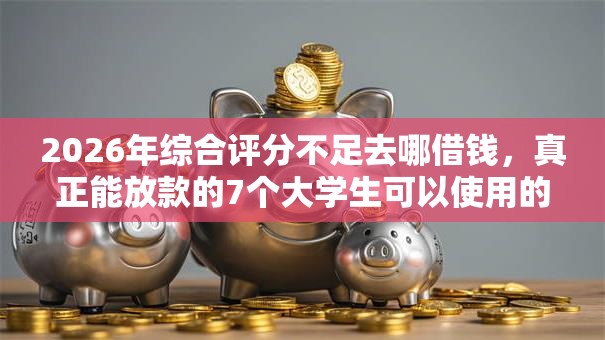 2026年综合评分不足去哪借钱，真正能放款的7个大学生可以使用的口子推荐