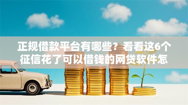 正规借款平台有哪些？看看这6个征信花了可以借钱的网贷软件怎么样