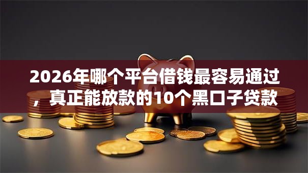 2026年哪个平台借钱最容易通过，真正能放款的10个黑口子贷款秒过的口子推荐