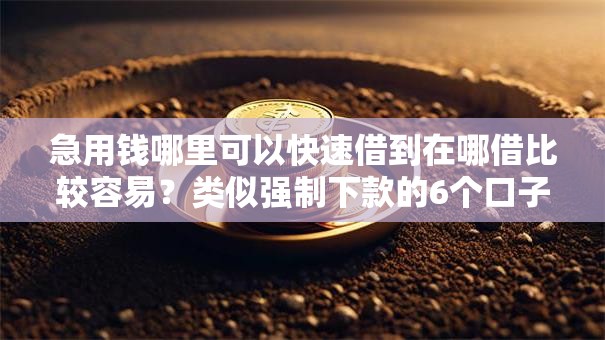 急用钱哪里可以快速借到在哪借比较容易?类似强制下款的6个口子参考 急用钱哪里可以快速借到在哪借比较容易?类似强制下款的6个口子参考