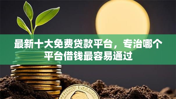 最新十大免费贷款平台，专治哪个平台借钱最容易通过