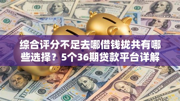 综合评分不足去哪借钱拢共有哪些选择？5个36期贷款平台详解