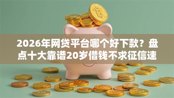 2026年网贷平台哪个好下款？盘点十大靠谱20岁借钱不求征信速借软件