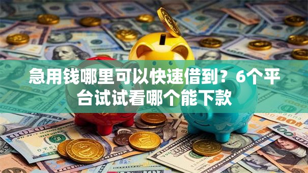 急用钱哪里可以快速借到?6个平台试试看哪个能下款 急用钱哪里可以快速借到?6个平台试试看哪个能下款