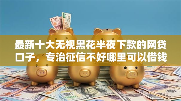 最新十大无视黑花半夜下款的网贷口子，专治征信不好哪里可以借钱