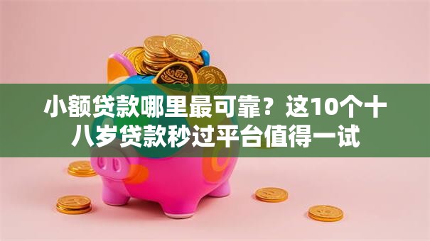 小额贷款哪里最可靠?这10个十八岁贷款秒过平台值得一试 小额贷款哪里最可靠?这10个十八岁贷款秒过平台值得一试