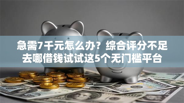 急需7千元怎么办？综合评分不足去哪借钱试试这5个无门槛平台