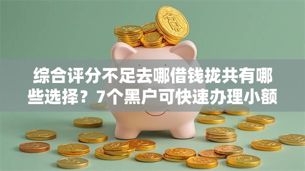 综合评分不足去哪借钱拢共有哪些选择?7个黑户可快速办理小额贷款业务的软件详解 综合评分不足去哪借钱拢共有哪些选择?7个黑户可快速办理小额贷款业务的软件详解