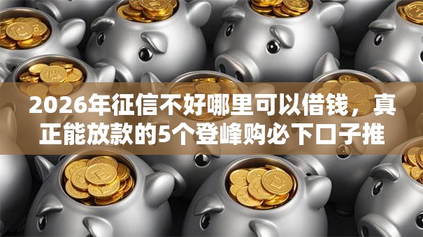2026年征信不好哪里可以借钱,真正能放款的5个登峰购必下口子推荐 2026年征信不好哪里可以借钱,真正能放款的5个登峰购必下口子推荐