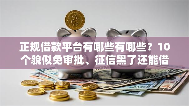 正规借款平台有哪些有哪些?10个貌似免审批、征信黑了还能借钱的平台合集 正规借款平台有哪些有哪些?10个貌似免审批、征信黑了还能借钱的平台合集