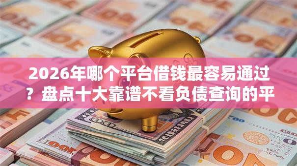 2026年哪个平台借钱最容易通过？盘点十大靠谱不看负债查询的平台