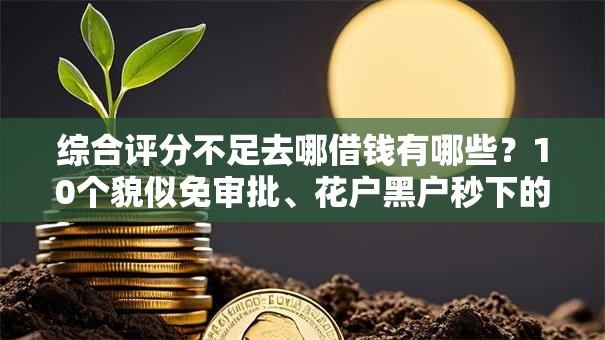 综合评分不足去哪借钱有哪些？10个貌似免审批、花户黑户秒下的口子合集