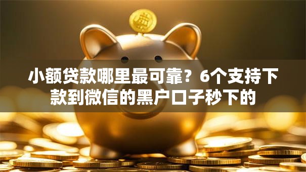 小额贷款哪里最可靠?6个支持下款到微信的黑户口子秒下的 小额贷款哪里最可靠?6个支持下款到微信的黑户口子秒下的