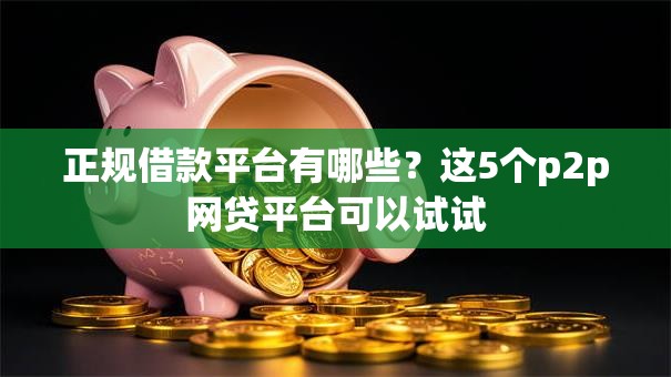 正规借款平台有哪些？这5个p2p网贷平台可以试试
