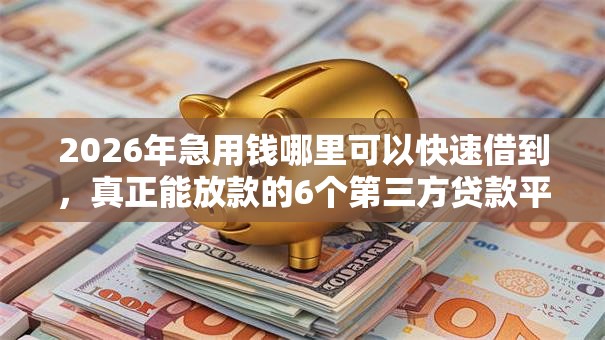 2026年急用钱哪里可以快速借到，真正能放款的6个第三方贷款平台推荐