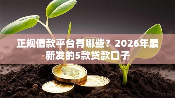 正规借款平台有哪些?2026年最新发的5款贷款口子 正规借款平台有哪些?2026年最新发的5款贷款口子