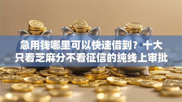 急用钱哪里可以快速借到?十大只看芝麻分不看征信的纯线上审批平台推荐 急用钱哪里可以快速借到?十大只看芝麻分不看征信的纯线上审批平台推荐