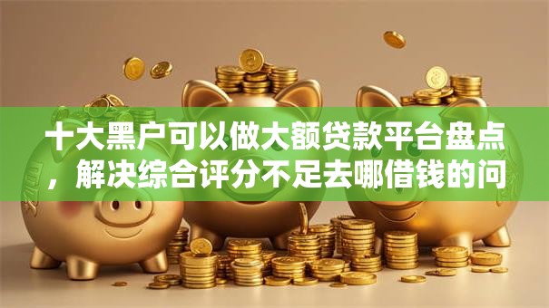 十大黑户可以做大额贷款平台盘点，解决综合评分不足去哪借钱的问题