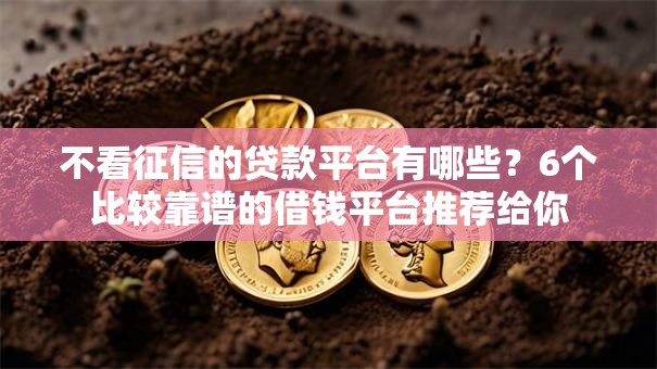 不看征信的贷款平台有哪些?6个比较靠谱的借钱平台推荐给你 不看征信的贷款平台有哪些?6个比较靠谱的借钱平台推荐给你