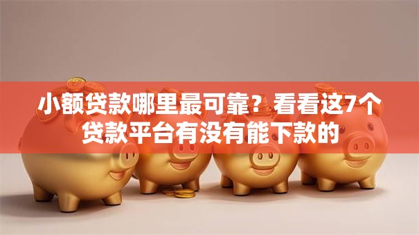 小额贷款哪里最可靠?看看这7个贷款平台有没有能下款的 小额贷款哪里最可靠?看看这7个贷款平台有没有能下款的
