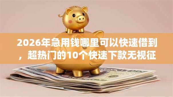 2026年急用钱哪里可以快速借到,超热门的10个快速下款无视征信的app推荐 2026年急用钱哪里可以快速借到,超热门的10个快速下款无视征信的app推荐