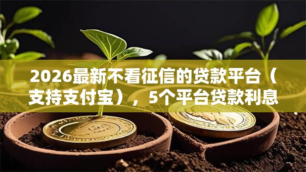 2026最新不看征信的贷款平台(支持支付宝),5个平台贷款利息最低无私分享 2026最新不看征信的贷款平台(支持支付宝),5个平台贷款利息最低无私分享