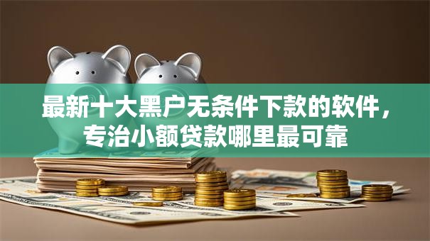 最新十大黑户无条件下款的软件，专治小额贷款哪里最可靠