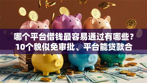 哪个平台借钱最容易通过有哪些?10个貌似免审批、平台能贷款合集 哪个平台借钱最容易通过有哪些?10个貌似免审批、平台能贷款合集