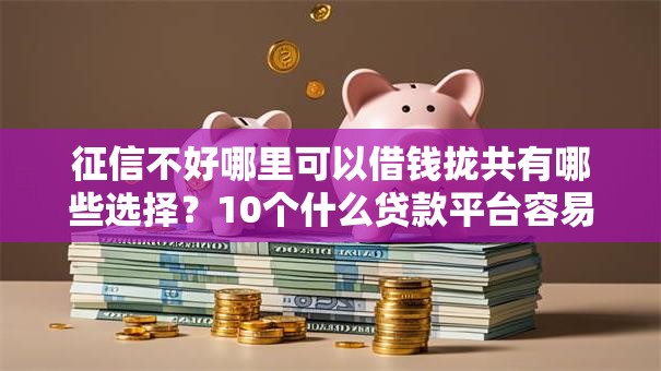 征信不好哪里可以借钱拢共有哪些选择?10个什么贷款平台容易通过详解 征信不好哪里可以借钱拢共有哪些选择?10个什么贷款平台容易通过详解