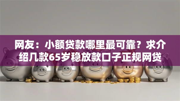 网友：小额贷款哪里最可靠？求介绍几款65岁稳放款口子正规网贷