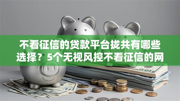 不看征信的贷款平台拢共有哪些选择?5个无视风控不看征信的网贷详解 不看征信的贷款平台拢共有哪些选择?5个无视风控不看征信的网贷详解