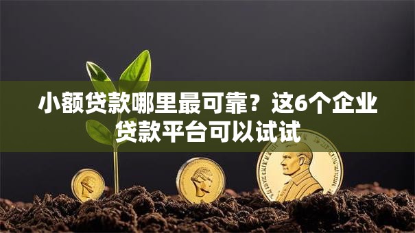 小额贷款哪里最可靠？这6个企业贷款平台可以试试