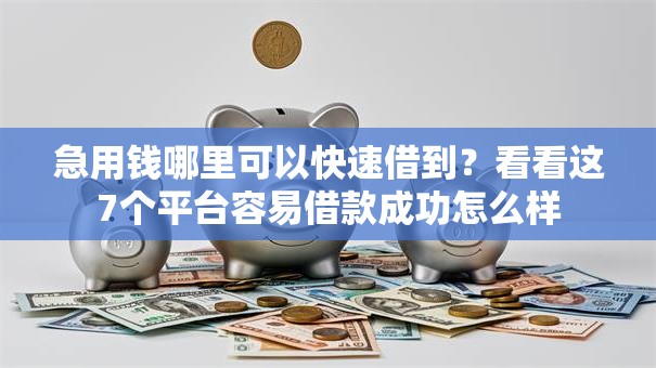 急用钱哪里可以快速借到？看看这7个平台容易借款成功怎么样