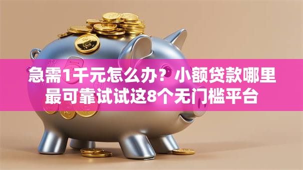 急需1千元怎么办？小额贷款哪里最可靠试试这8个无门槛平台