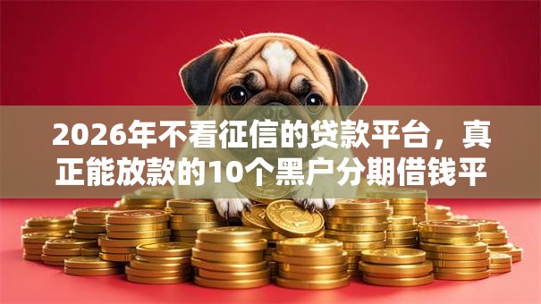 2026年不看征信的贷款平台，真正能放款的10个黑户分期借钱平台什么最好下款推荐