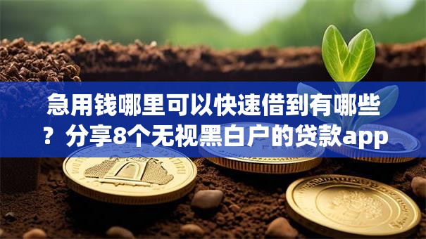 急用钱哪里可以快速借到有哪些?分享8个无视黑白户的贷款app 急用钱哪里可以快速借到有哪些?分享8个无视黑白户的贷款app