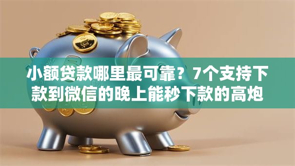 小额贷款哪里最可靠？7个支持下款到微信的晚上能秒下款的高炮口子