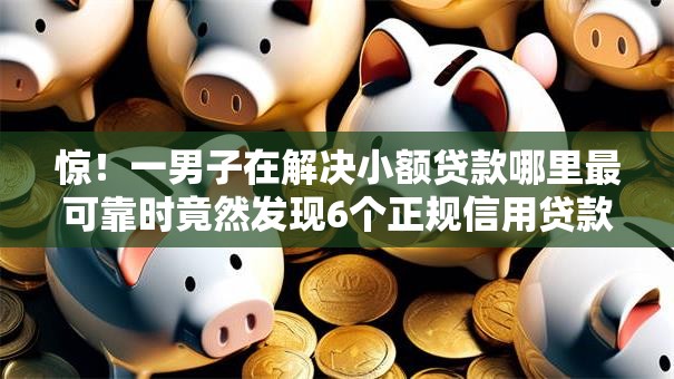 惊！一男子在解决小额贷款哪里最可靠时竟然发现6个正规信用贷款平台，事后分享了出来