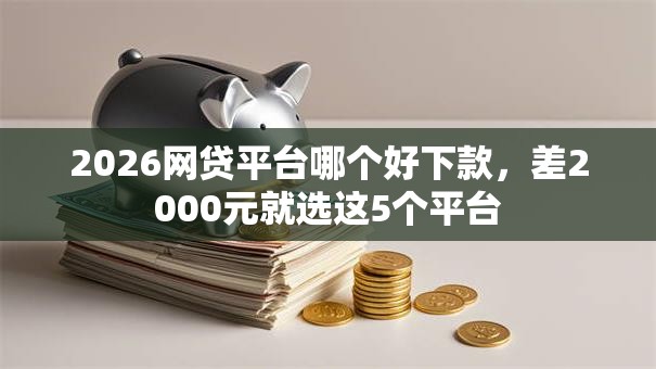 2026网贷平台哪个好下款，差2000元就选这5个平台