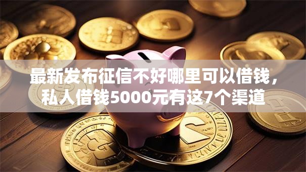 最新发布征信不好哪里可以借钱，私人借钱5000元有这7个渠道