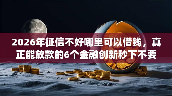 2026年征信不好哪里可以借钱,真正能放款的6个金融创新秒下不要芝麻分的app推荐 2026年征信不好哪里可以借钱,真正能放款的6个金融创新秒下不要芝麻分的app推荐