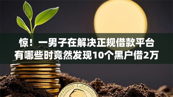 惊!一男子在解决正规借款平台有哪些时竟然发现10个黑户借2万元秒下网贷口子app,事后分享了出来 惊!一男子在解决正规借款平台有哪些时竟然发现10个黑户借2万元秒下网贷口子app,事后分享了出来